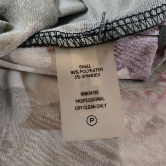 Calvin Klein Beautiful Floral Black Pink Sleeveless Women's Top Size Large - Picture 4 of 7